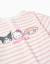 T-shirt en coton à rayures et imprimé besties Rose clair 3 - vertbaudet enfant 