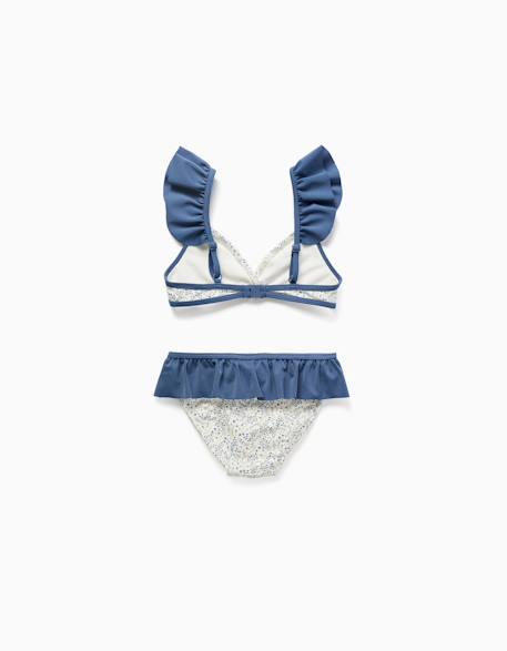 Maillot de bain 2 pièces avec motif floral et volants you&me Beige clair 2 - vertbaudet enfant 