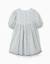 Robe en coton avec manches bouffantes et fleurs you&me Beige clair 4 - vertbaudet enfant 