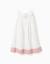 Robe en coton et lin à broderie anglaise Beige clair 2 - vertbaudet enfant 