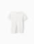 T-shirt en coton à imprimé floral 3d Blanc+Jaune clair 2 - vertbaudet enfant 