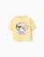 T-shirt en coton avec imprimé kuromi & friends Jaune clair 1 - vertbaudet enfant 