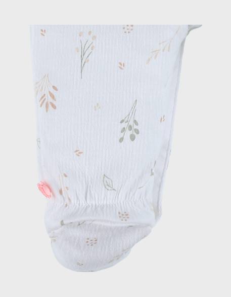 Pyjama bébé coton pointelle Blanc 6 - vertbaudet enfant 