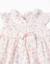 Robe en popeline à motif floral et volants Blanc+Bleu clair 3 - vertbaudet enfant 