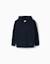 Pull en maille avec capuche b&s Bleu 1 - vertbaudet enfant 
