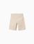 Short chino midi en sergé avec poches Beige clair+Bleu 2 - vertbaudet enfant 
