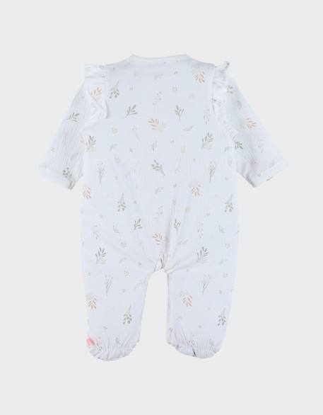 Pyjama bébé coton pointelle Blanc 4 - vertbaudet enfant 