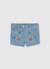 Short en jean fleurs Bleu 1 - vertbaudet enfant 