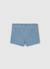 Short en jean fleurs Bleu 2 - vertbaudet enfant 