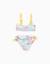 Maillot de bain 2 pièces avec imprimé et perles Blanc 2 - vertbaudet enfant 