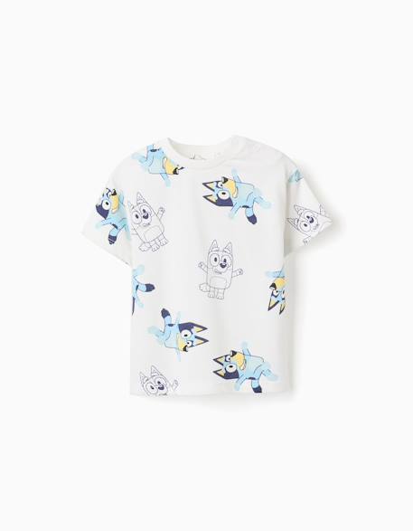 Bébé-T-shirt, sous-pull-T-shirt en coton avec motif bluey