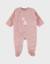 Pyjama bébé velours brodé Rose 1 - vertbaudet enfant 