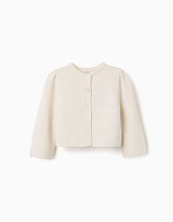 -Cardigan en maille de coton à point de lien b&s