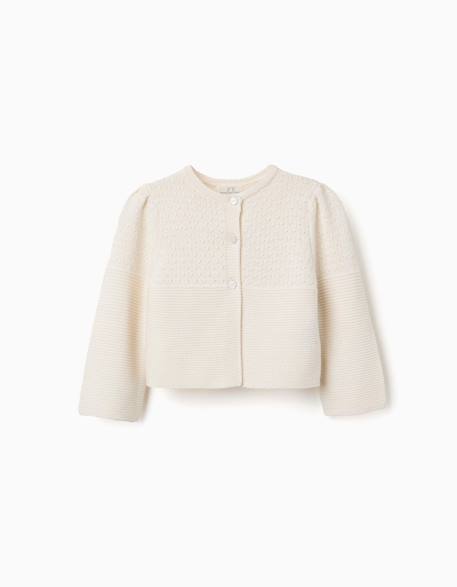 Bébé-Cardigan en maille de coton à point de lien b&s