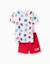 Pyjama à manches courtes en coton avec motifs marvel Blanc 1 - vertbaudet enfant 