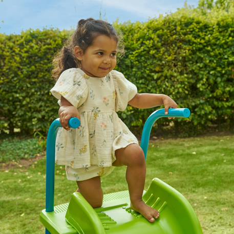 Toboggan 3 marches  métal 175 cm Vert - bleu 3 - vertbaudet enfant 