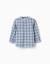 Chemise en coton à carreaux avec manches retroussées b&s Bleu foncé 1 - vertbaudet enfant 