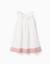 Robe en coton et lin à broderie anglaise Beige clair 1 - vertbaudet enfant 