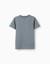 T-shirt en coton à rayures jacquard Bleu foncé 2 - vertbaudet enfant 