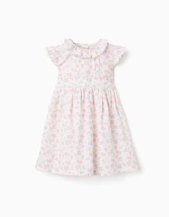 Bébé-Robe, jupe-Robe en popeline à motif floral et volants