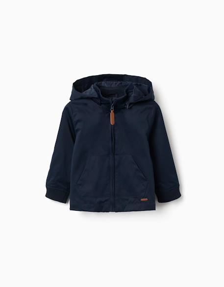 Veste avec doublure et capuche amovible Bleu 1 - vertbaudet enfant 