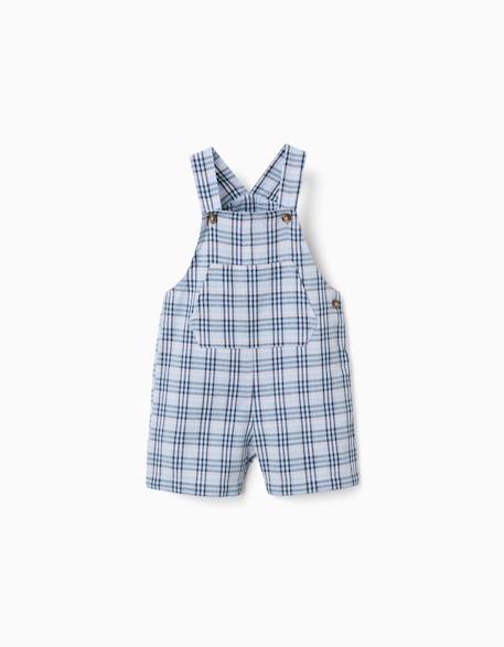 Bébé-Salopette, combinaison-Salopette en coton à motif à carreaux b&s