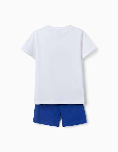 Pyjama à manches courtes en coton avec imprimé sonic Blanc 2 - vertbaudet enfant 