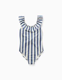 Maillot de bain à rayures avec volants you&me  - vertbaudet enfant