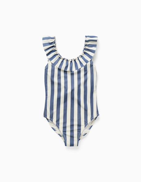 Fille-Maillot de bain-Maillot une pièce-Maillot de bain à rayures avec volants you&me