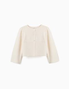 -Cardigan en maille de coton à point de lien b&s
