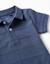Polo en coton avec lignes en relief b&s Bleu 3 - vertbaudet enfant 
