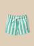 Short de bain rayé bébé Rayure verte 1 - vertbaudet enfant 