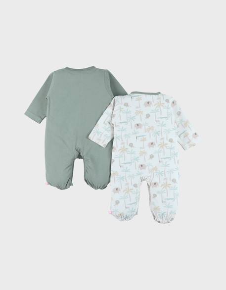 Lot de 2 pyjamas bébé velours Vert 3 - vertbaudet enfant 