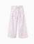 Pantalon en popeline à jambe large avec motif floral Blanc 1 - vertbaudet enfant 