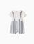 Combinaison en lin à rayures you&me Beige clair 2 - vertbaudet enfant 