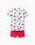 Pyjama à manches courtes en coton avec motifs marvel Blanc 2 - vertbaudet enfant 