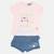 Ensemble bébé fille t-shirt et short à motif Bleu+Rose 9 - vertbaudet enfant 