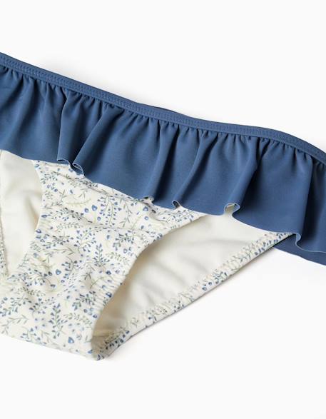 Maillot de bain 2 pièces avec motif floral et volants you&me Beige clair 4 - vertbaudet enfant 
