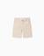 Short chino midi en sergé avec poches Beige clair+Bleu 1 - vertbaudet enfant 