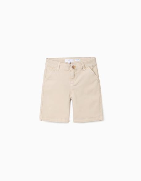 Garçon-Short chino midi en sergé avec poches
