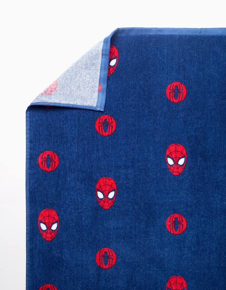 Serviette de plage en coton avec motif spider-man Bleu foncé 3 - vertbaudet enfant 