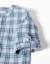Chemise en coton à carreaux avec manches retroussées b&s Bleu foncé 4 - vertbaudet enfant 