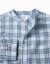 Chemise en coton à carreaux avec manches retroussées b&s Bleu foncé 3 - vertbaudet enfant 