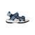 Sandales en cuir à scratch Denim   noir 1 - vertbaudet enfant 