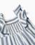 Combinaison en coton et lin à rayures you&me Beige clair 3 - vertbaudet enfant 