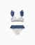 Maillot de bain 2 pièces avec motif floral et volants you&me Beige clair 1 - vertbaudet enfant 