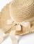 Chapeau de paille avec nœud décoratif Beige 3 - vertbaudet enfant 