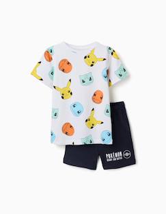 Pyjama à manches courtes en coton avec imprimés pokémon  - vertbaudet enfant
