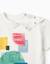 T-shirt en coton avec imprimé à l'avant d'art Blanc 3 - vertbaudet enfant 