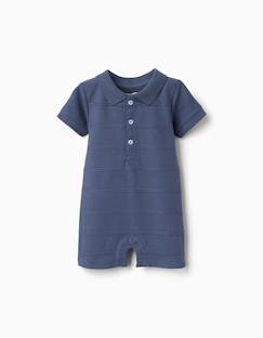 Combinaison en coton avec lignes en relief b&s  - vertbaudet enfant